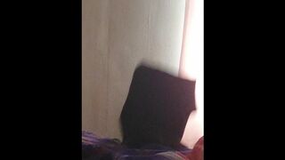 Step Mom Caught Step daughter naked fucking near window with step brother