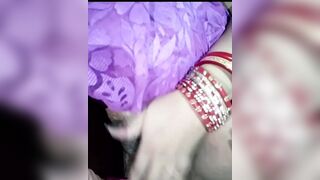 Bhabhi showing wet pussy, inserting dildo and masturbating.  Bhabhi call pe nangi hoke bate karti hui