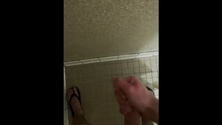 Cumming in College Dorm Shower