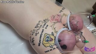 Pumping tattoo slave ass, korean femdom 002