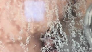 Caught stepmom fucking her dildo in the shower